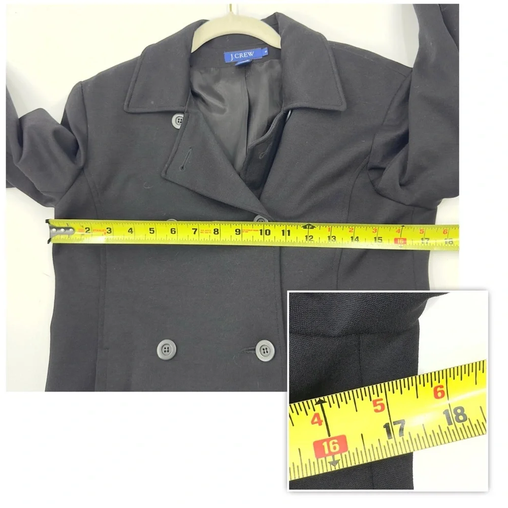 J Crew Double Breasted Peacoat Womens 6 Preppy Jacket Classic Old Money Office